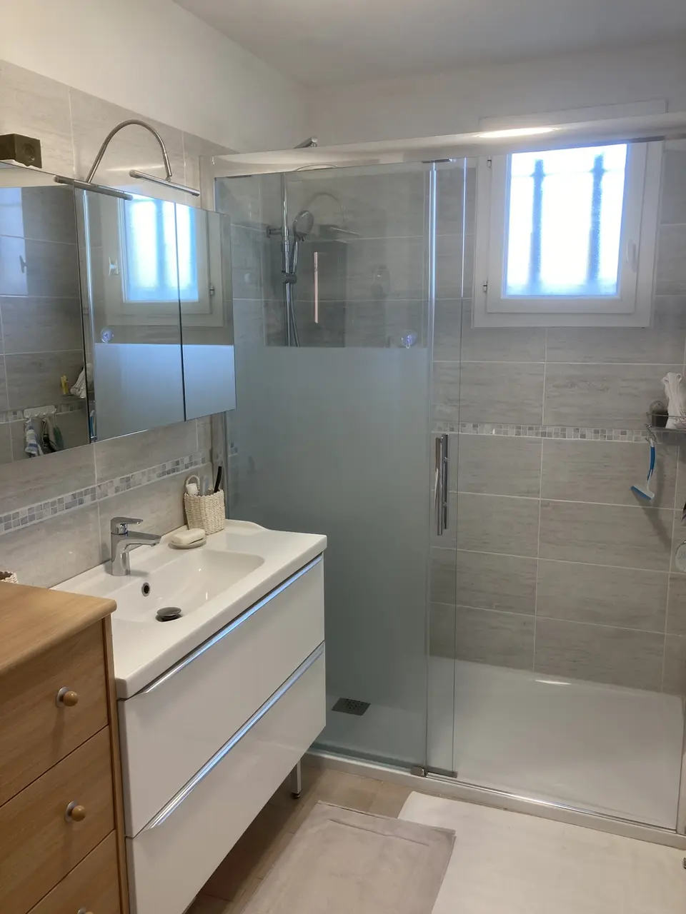 Douche à l'italienne réalisée par la Sarl Morizot